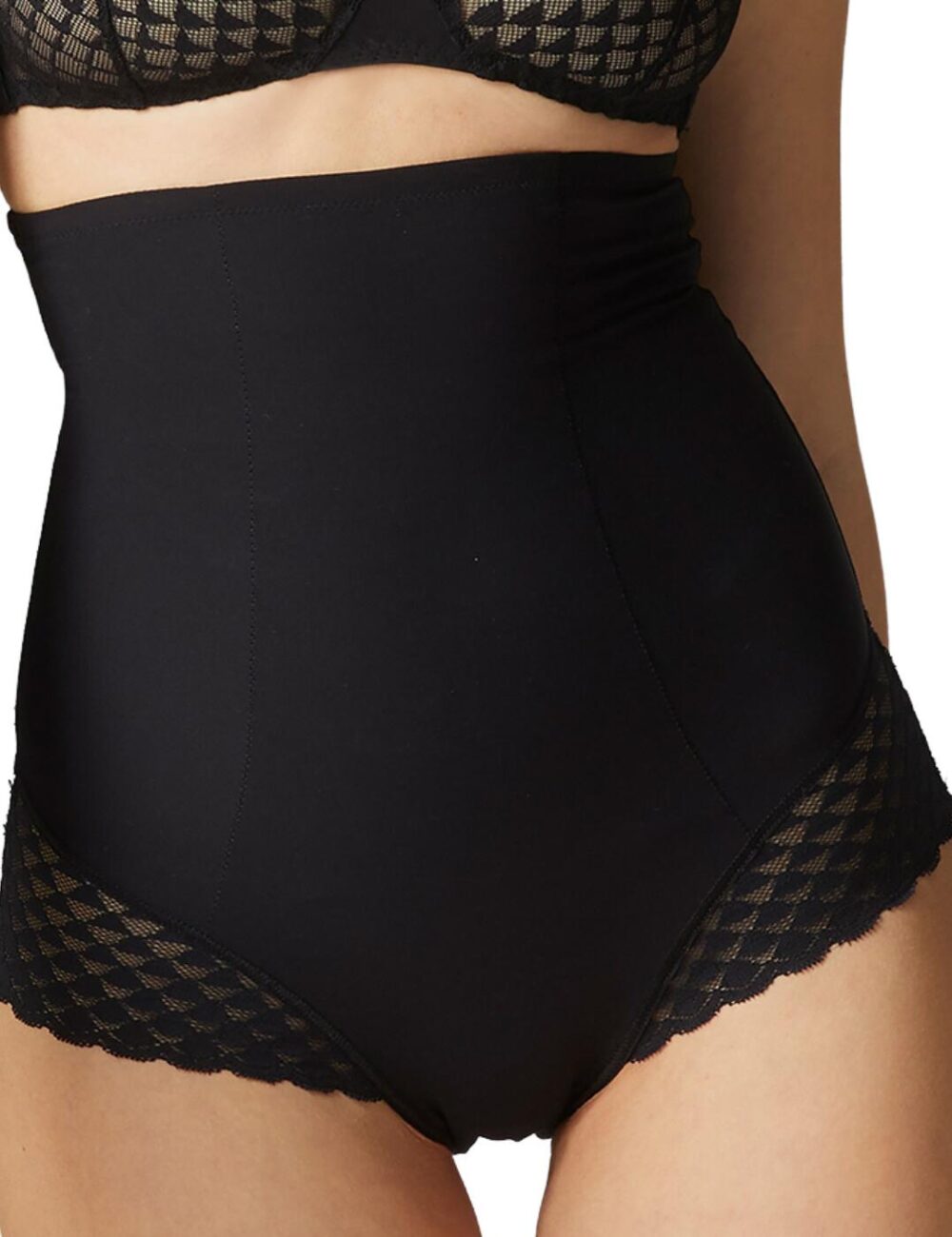 Simone Perele Subtile High Rise Brief - Black - M - 12
