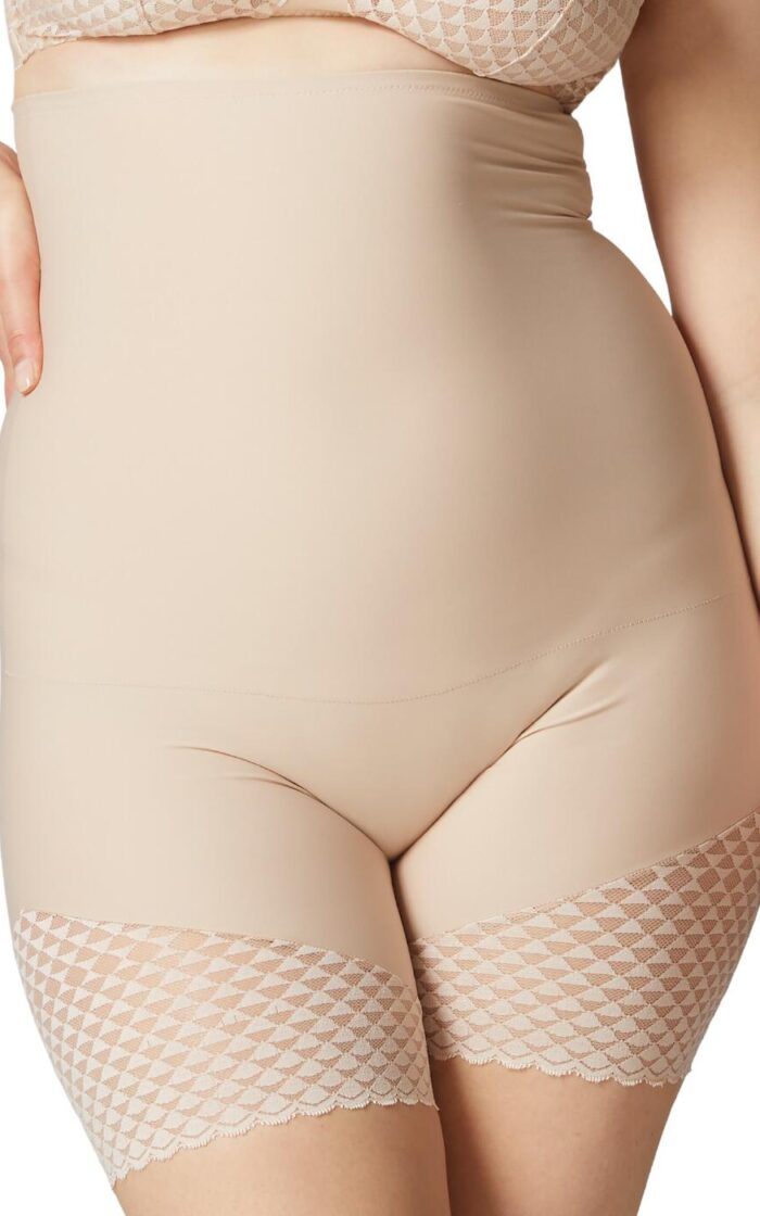 Simone Perele Subtile High Rise Control Pant Brief - Peau Rosee - XS - 8