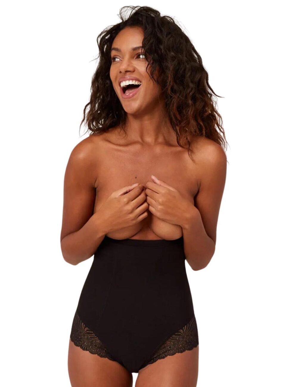 Simone Perele Top Model High Waist Shaper Brief - Black - XL - 16