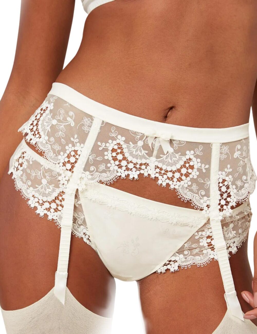 Simone Perele Wish Suspender Belt - Natural - M - 12