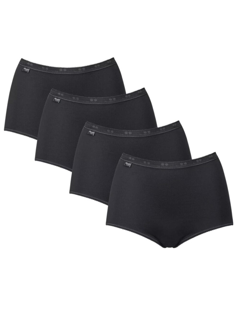 Sloggi Basic+ Maxi Brief 3 Pack + 1 Free - Black - S - 10