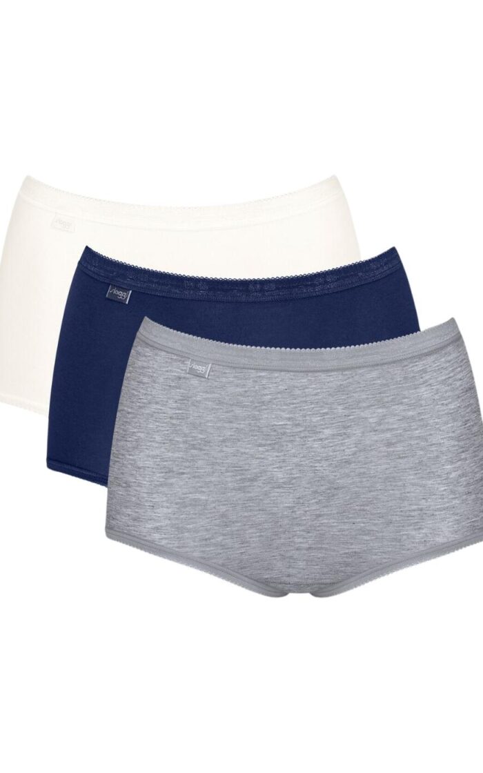 Sloggi Basic+ Maxi Brief 3 Pack - Multiple Colours 17 - S - 10