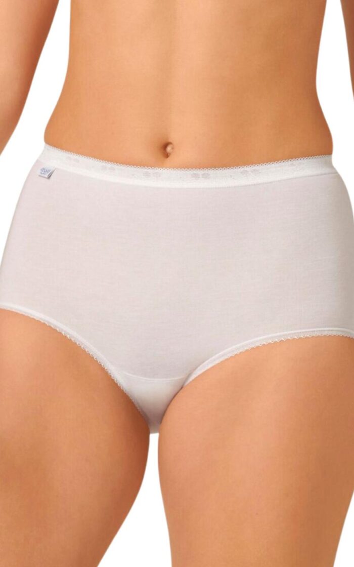 Sloggi Basic+ Maxi Brief 3 Pack - White - S - 10