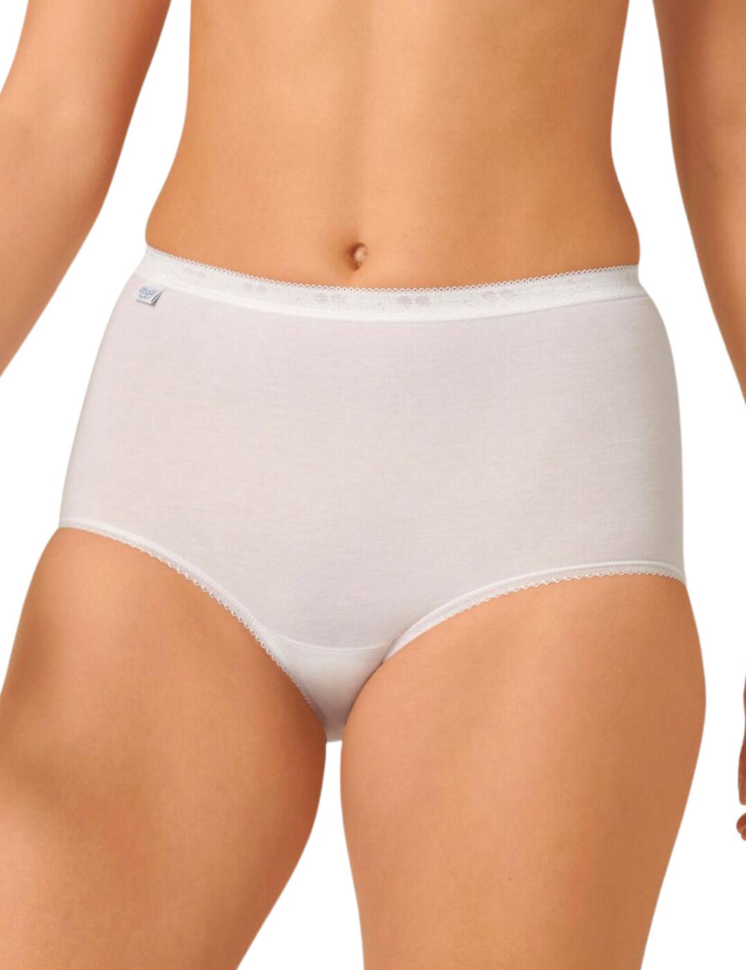 Sloggi Basic+ Maxi Brief 3 Pack - White - S - 10