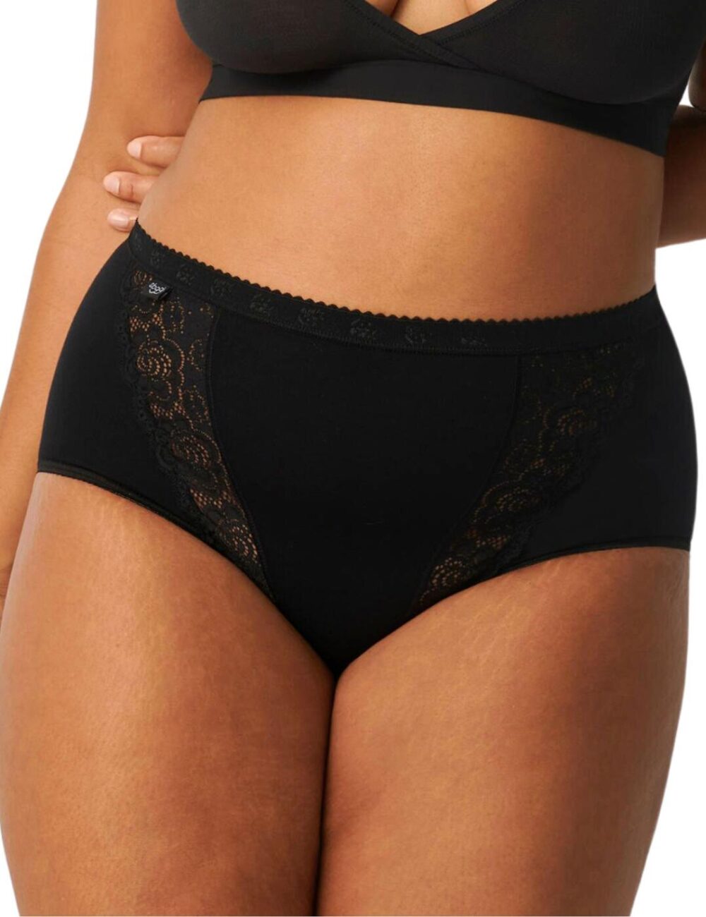 Sloggi Chic Maxi Brief 4 Pack - Black - S - 10