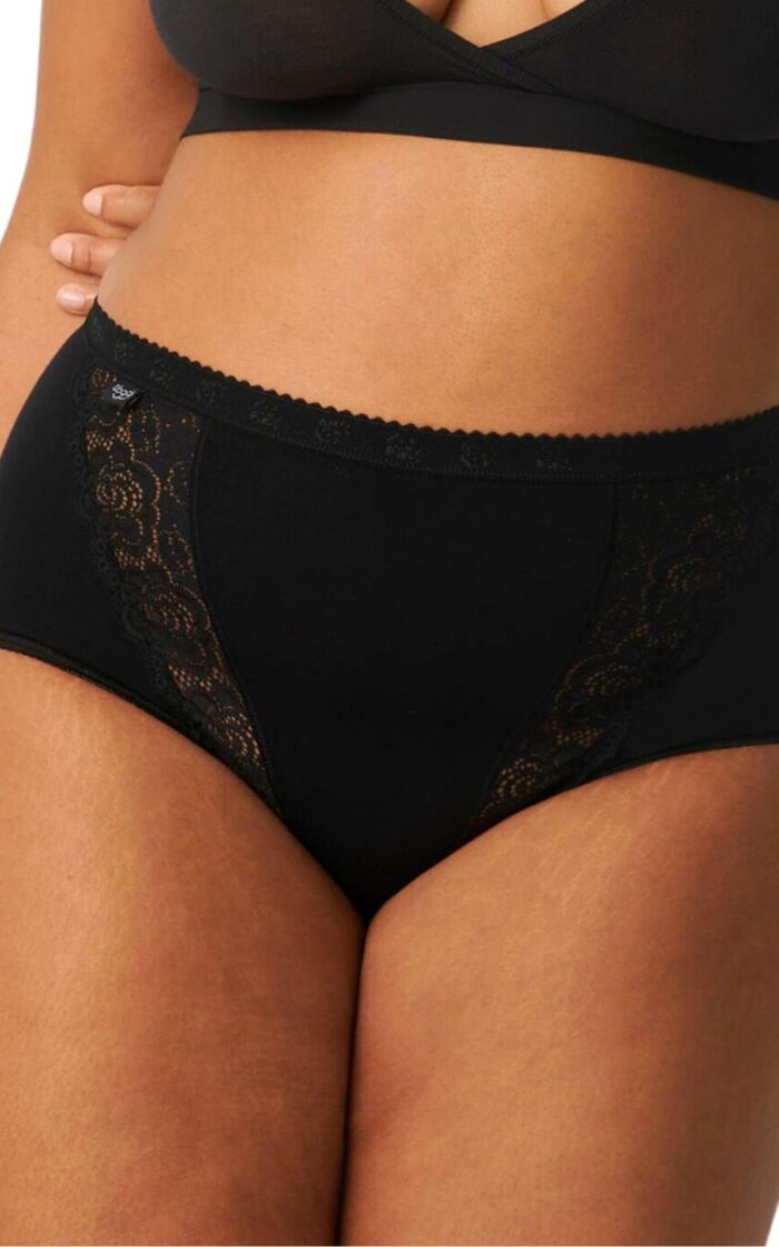 Sloggi Chic Maxi Brief 4 Pack - Black - S - 10
