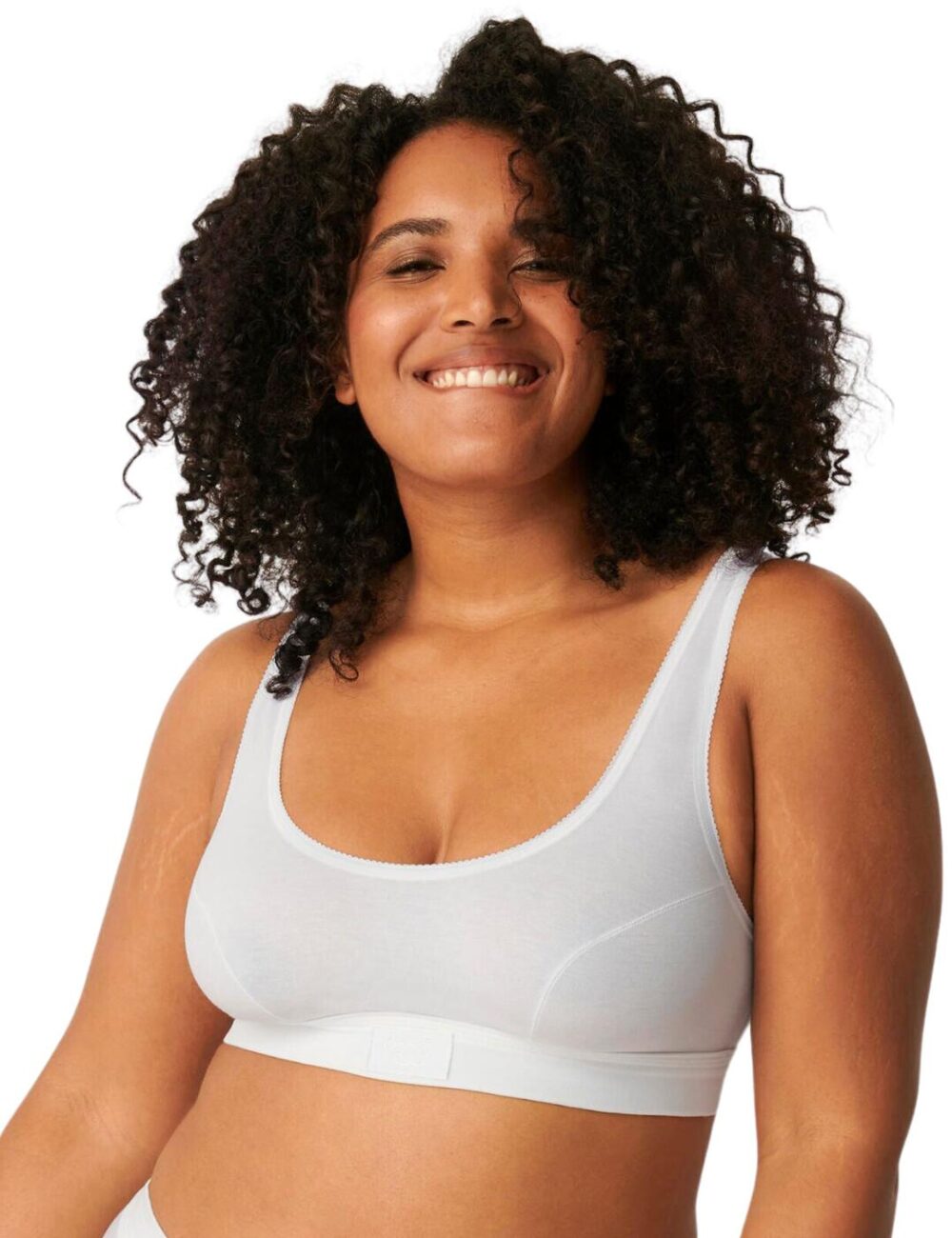 Sloggi Double Comfort Soft 95% Cotton Bra Top - White - S - 10