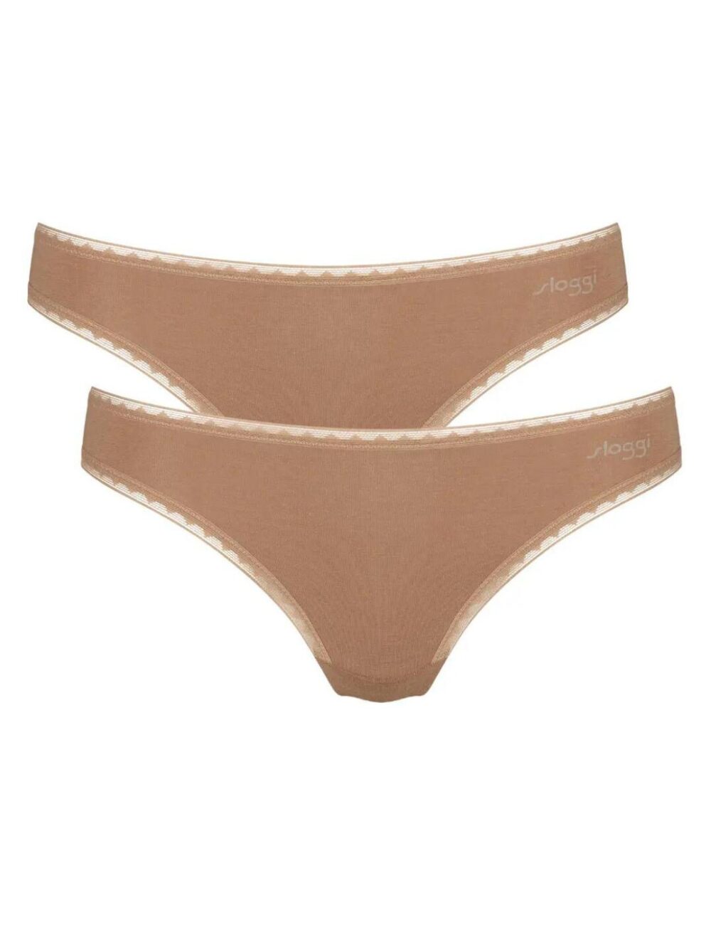 Sloggi Go Brazilian Brief 2 Pack - Nostalgic Brown - XS - 8