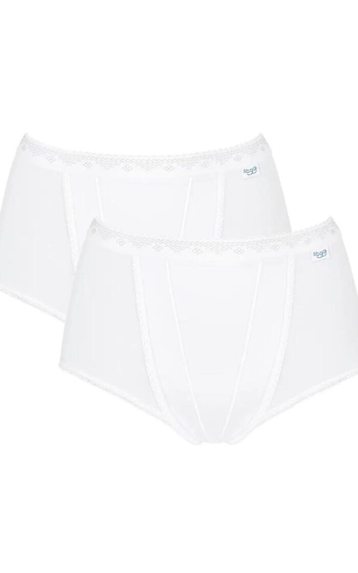 Sloggi Light Control Maxi Brief 2 Pack - White - 6XL - 26