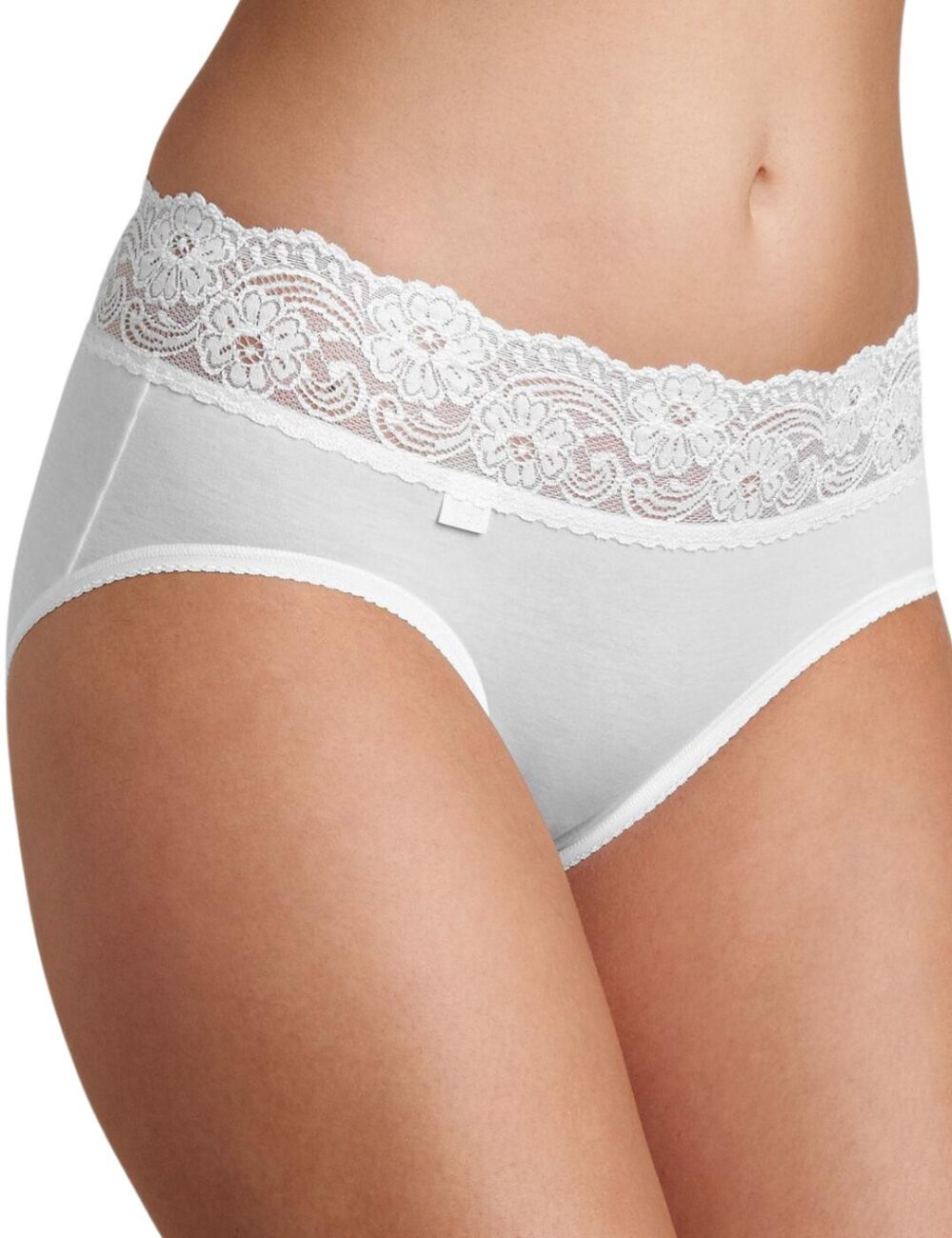 Sloggi Romance Midi Brief - White - XS - 8
