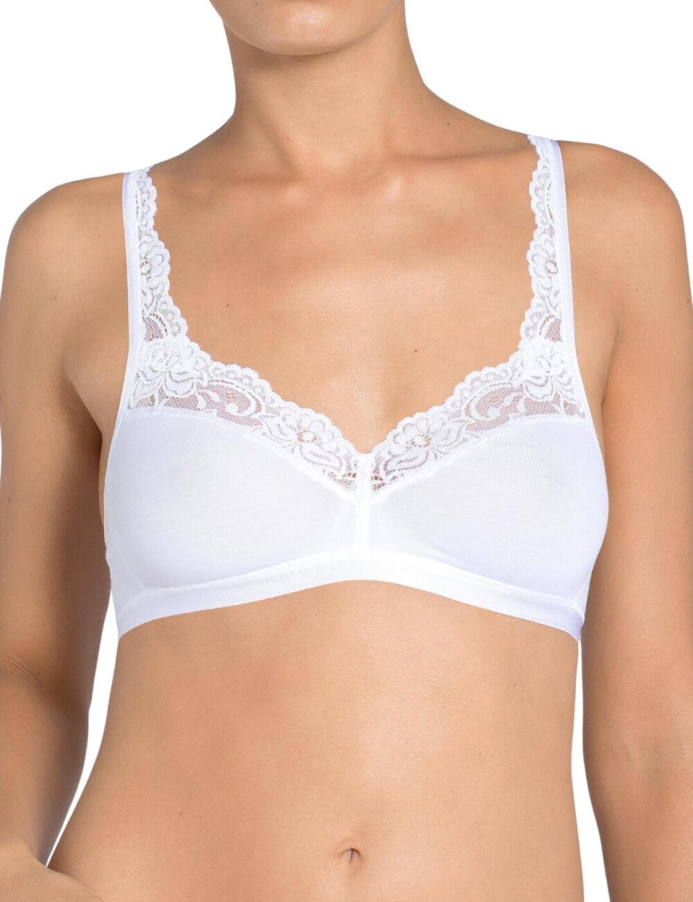 Sloggi Romance Non Wired Bra - White - 34C