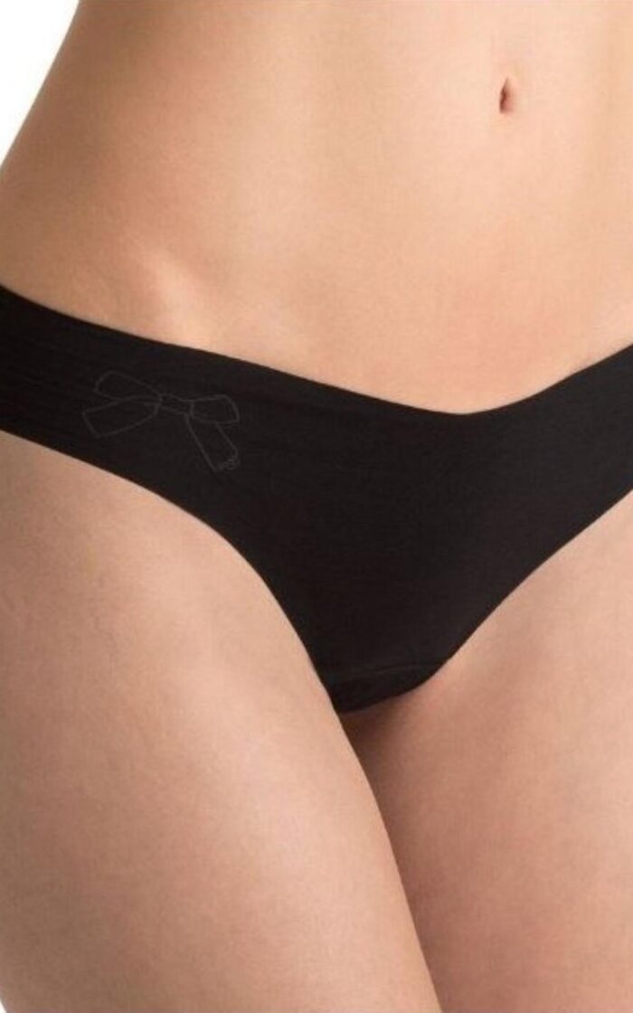 Sloggi Touch It Cotton Tanga Brief 2 Pack - Black - S - 10