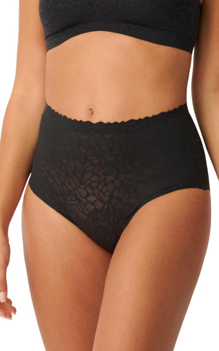 Sloggi Zero Feel Lace 2.0 High Waist Brief - Black - XS - 8