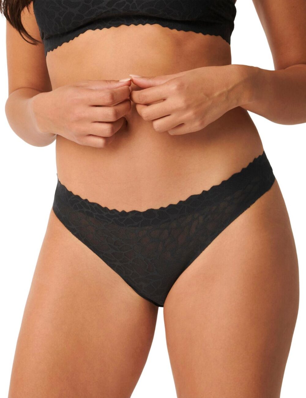 Sloggi Zero Feel Lace Brazilian Brief - Black - XS - 8