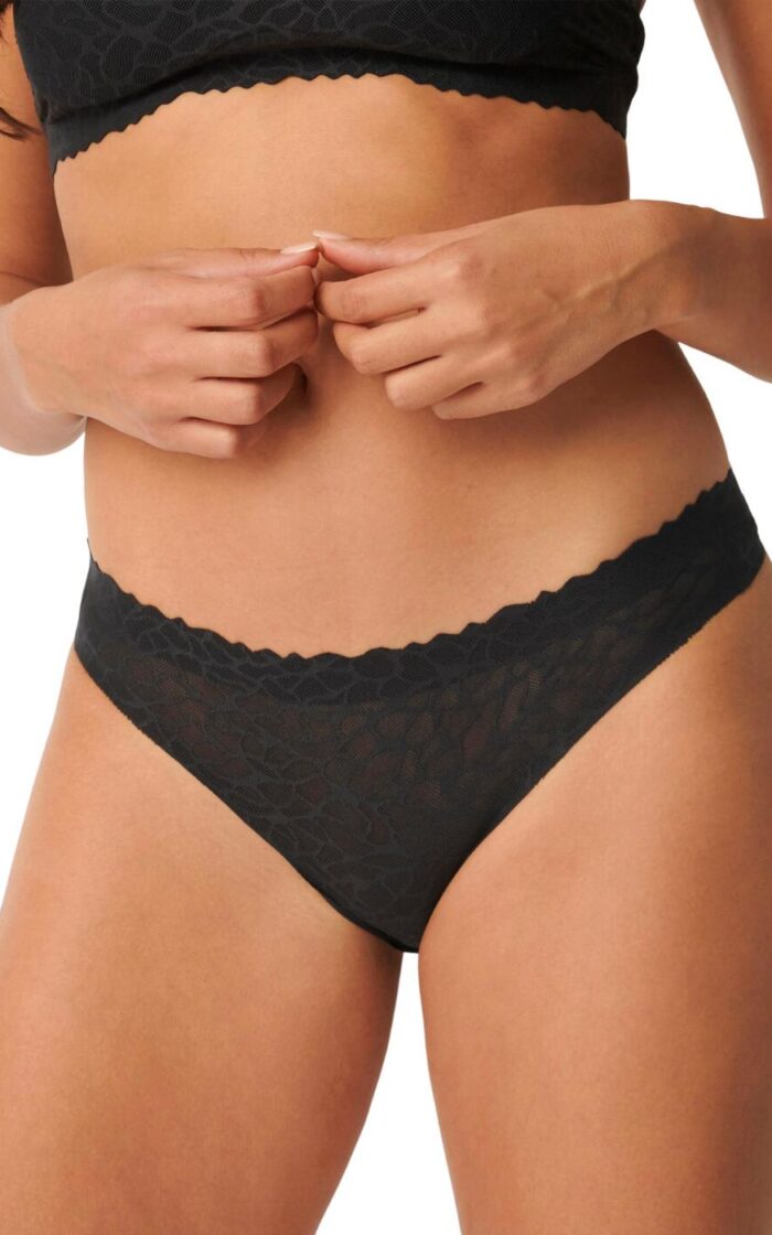 Sloggi Zero Feel Lace Brazilian Brief - Black - XS - 8