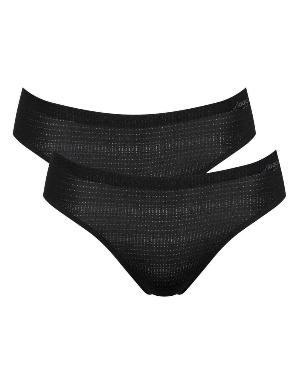 Sloggi Zero+ Motion Ultra High Leg 2 Pack - Black - S - 10