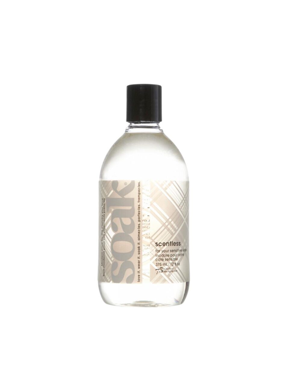 Soak Full Size No Rinse Lingerie & Swimwear Wash - 375ml - Scentless (375ml) - One Size