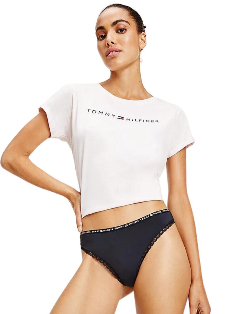 Tommy Hilfiger Hilfiger Lace Thong 3 Pack - Black