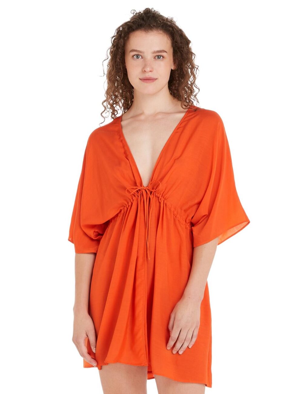 Tommy Hilfiger TH Beach Cover Up - Deep Orange - S - 10