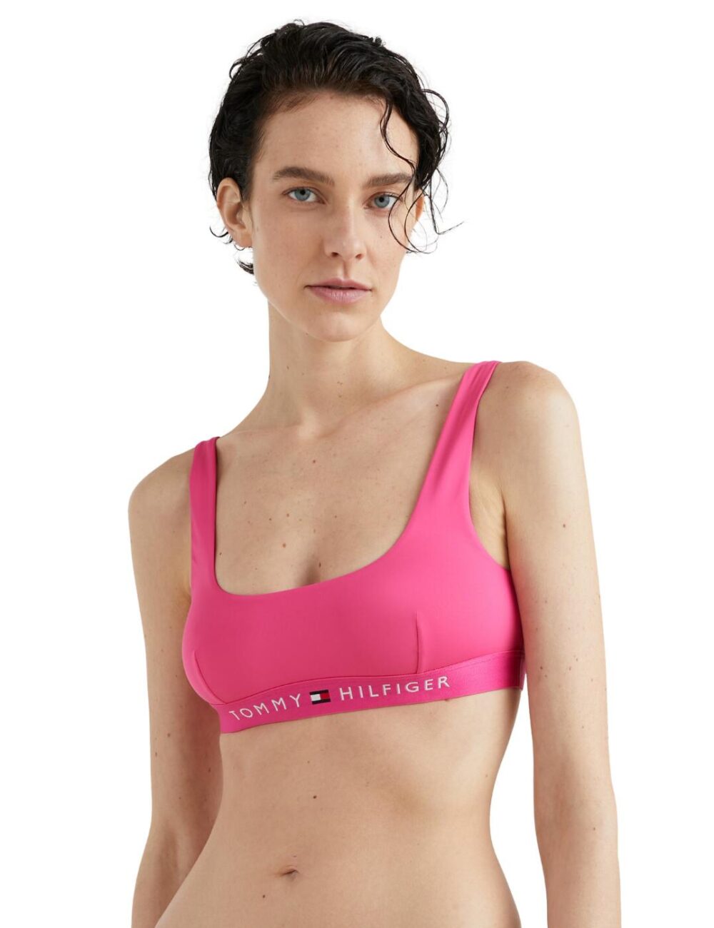 Tommy Hilfiger TH Bikini Bralette Bikini Top - Hot Magenta - S - 10