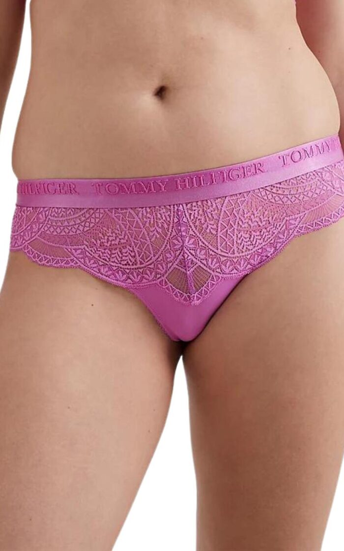 Tommy Hilfiger TH Lace Brazilian Brief - Lilac Orchid - XS - 8