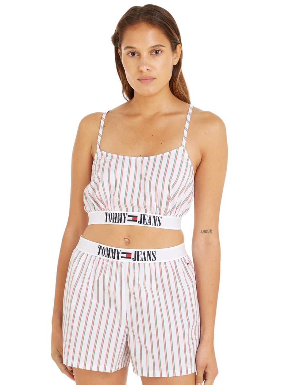 Tommy Hilfiger TJ Archive Pyjama Set - Double Pinstripe - L - 14
