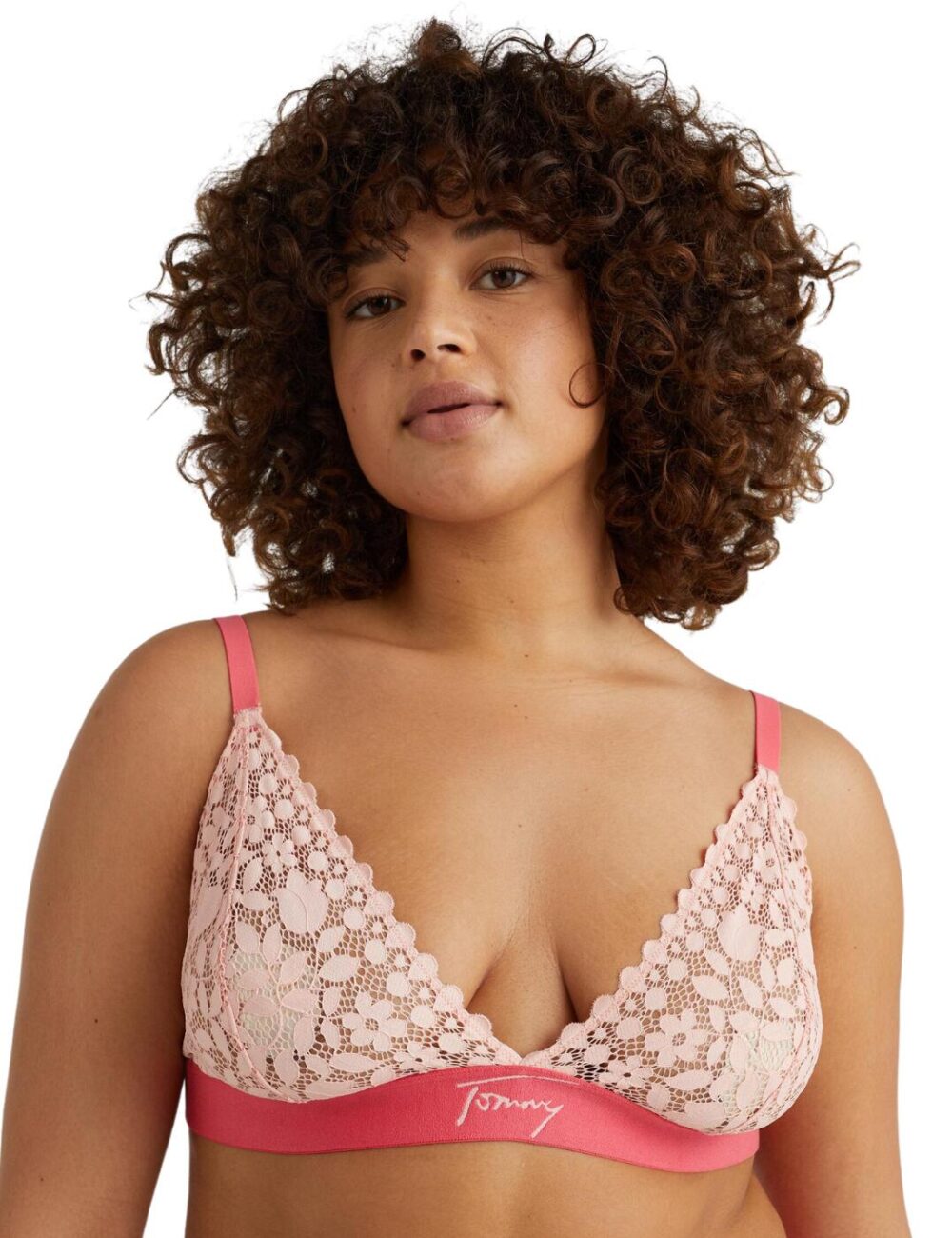 Tommy Hilfiger TJ Lace Triangle Bra - Cosmetic Peach - S - 10