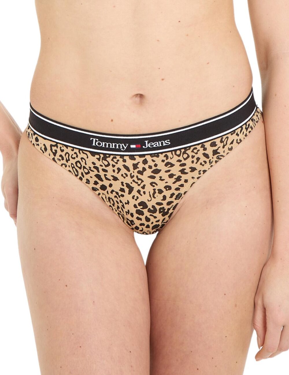 Tommy Hilfiger TJ Low Rise Thong - Leopard - M - 12