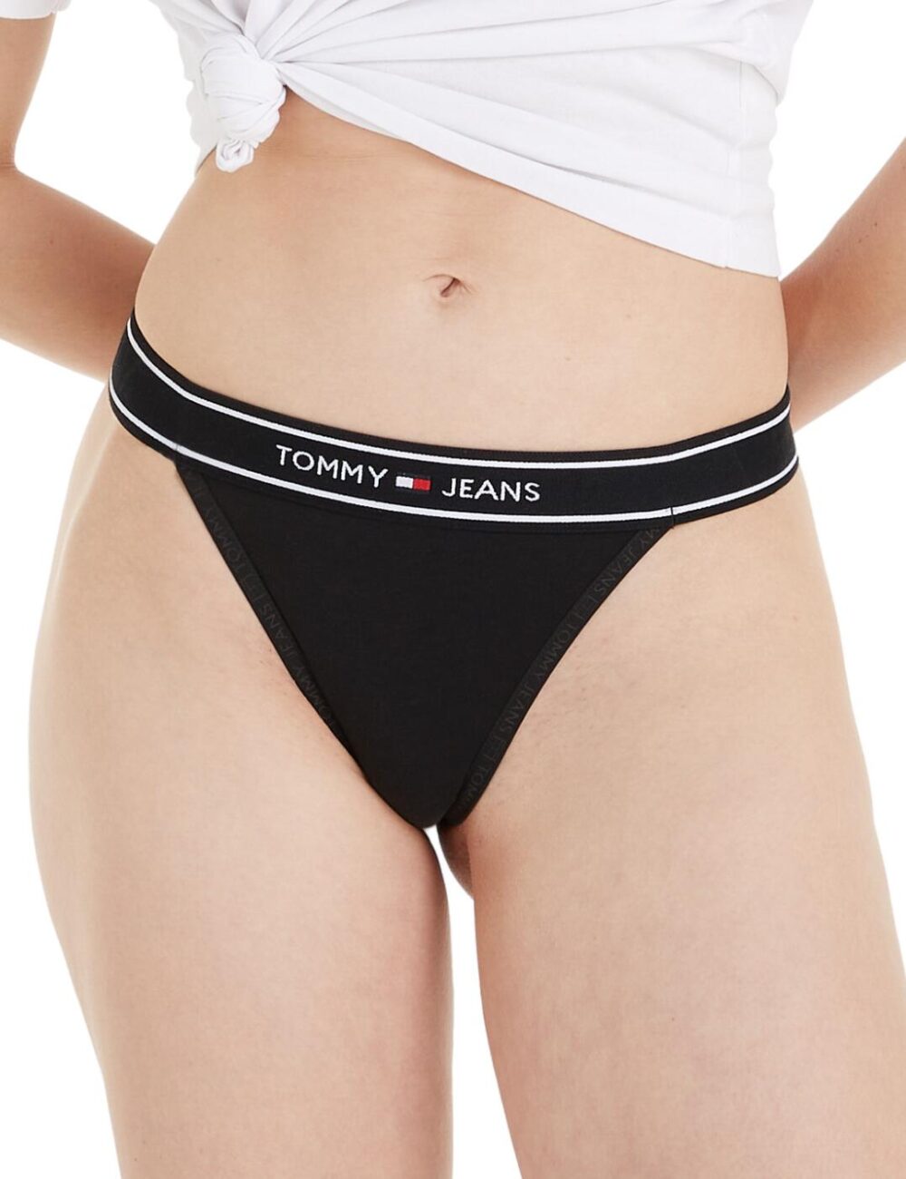 Tommy Hilfiger TJ Tanga Thong - Black - L - 14