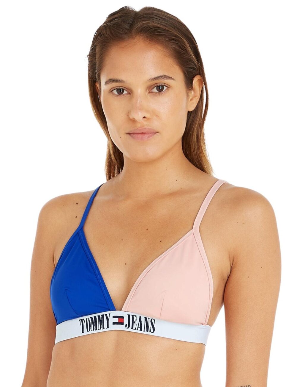 Tommy Hilfiger TJ Triangle Bikini Top - Cosmetic Peach - XS - 8