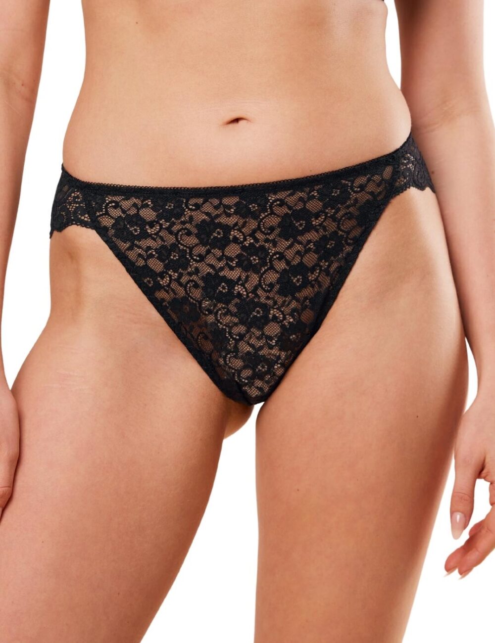 Triumph Amourette High Leg Tai Brief - Black - XS - 8