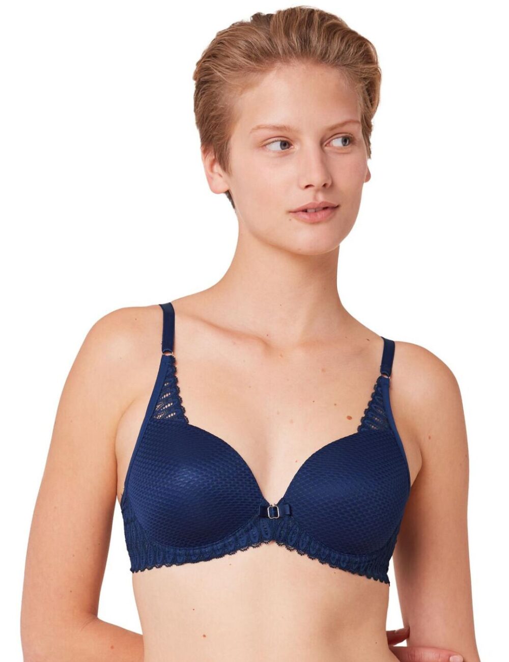 Triumph Aura Spotlight Plunge Bra - Deep Water - 34C