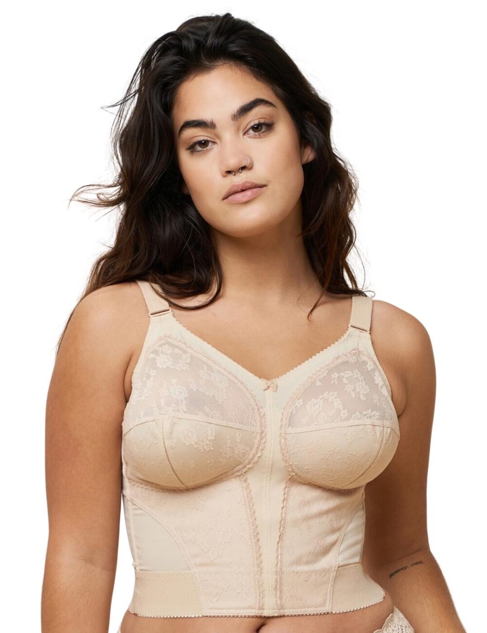 Triumph Doreen Non Wired Longline Bra - Skin - 44C