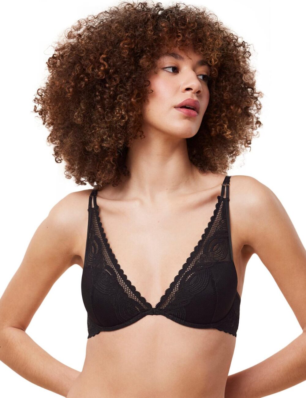 Triumph Hypnotic Spotlight Padded Plunge Bra - Black - 32B