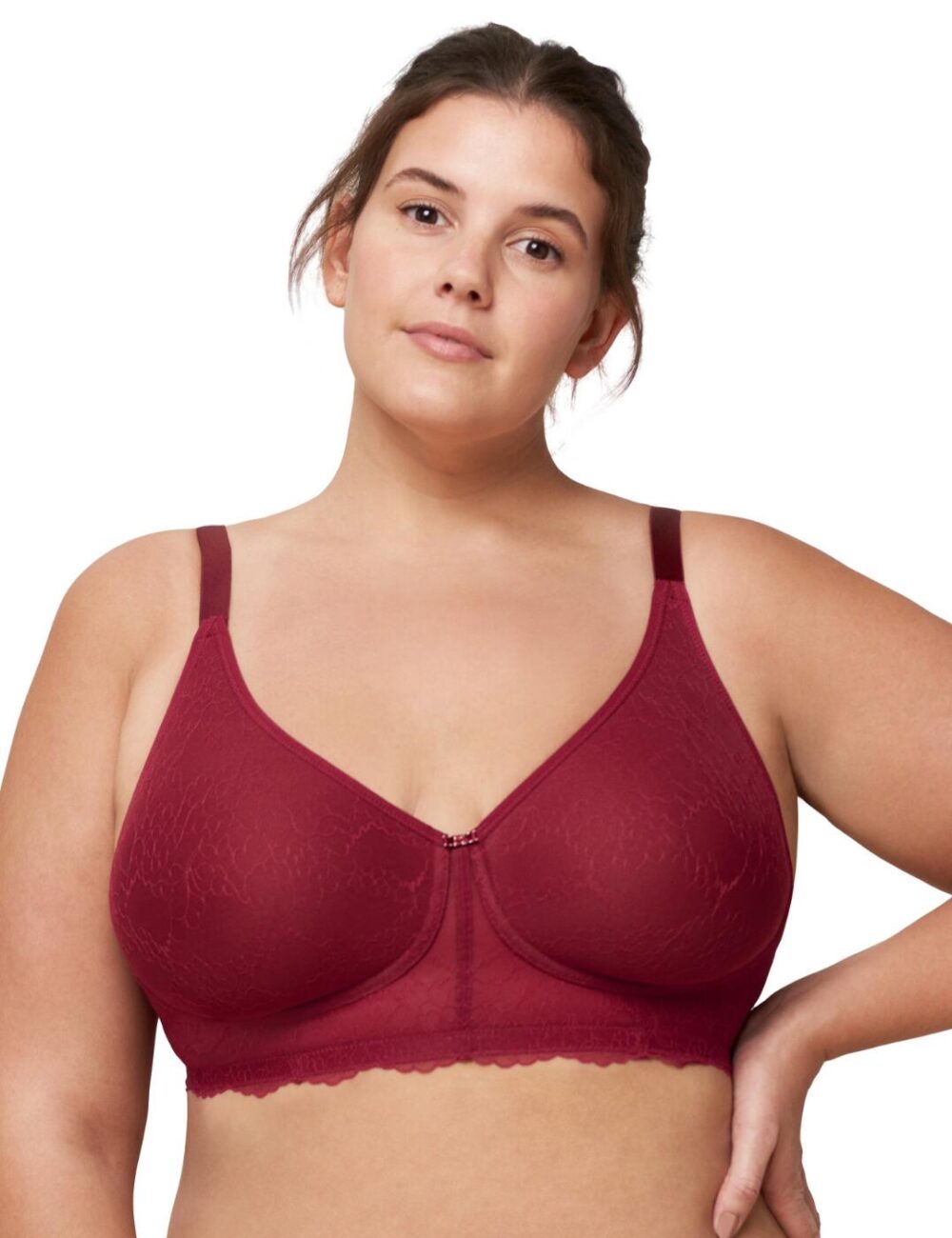 Triumph Mirage Spotlight Plunge Bra - Rumba Red - 32C