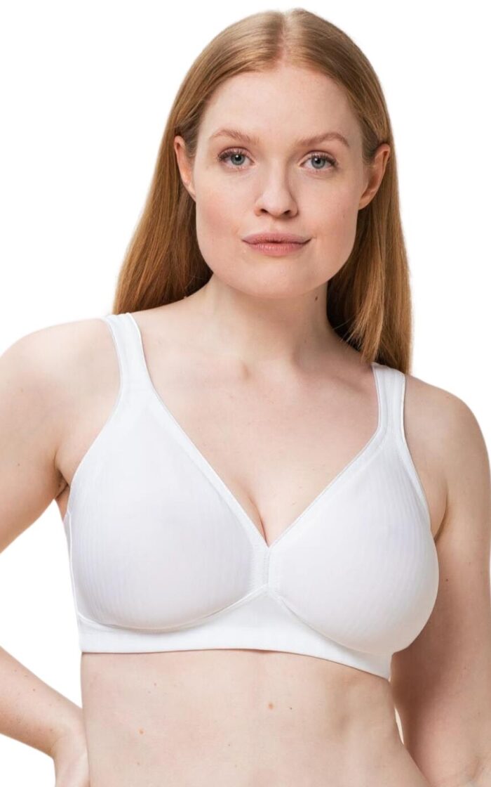 Triumph Modern Soft+ Cotton Non Wired Bra - White - 40B