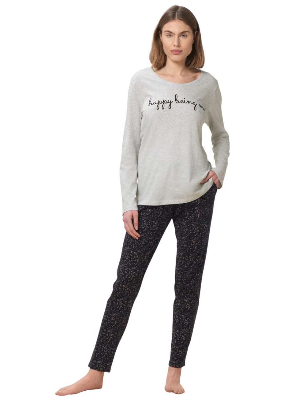 Triumph Sets Pyjama Set - Medium Grey Melange - 2XL - 18
