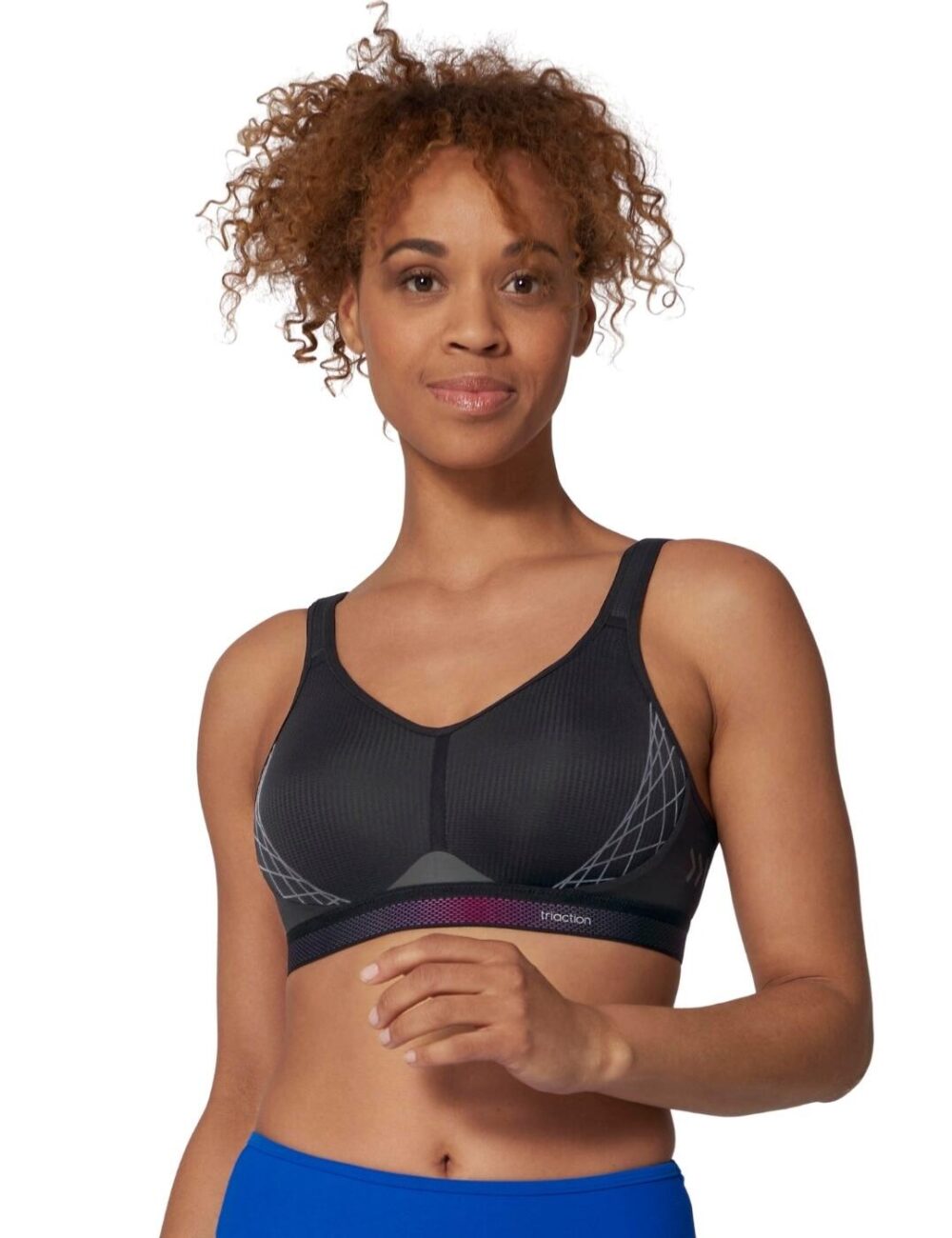 Triumph Triaction Cardio Cloud Sports Bra - Black - 34C