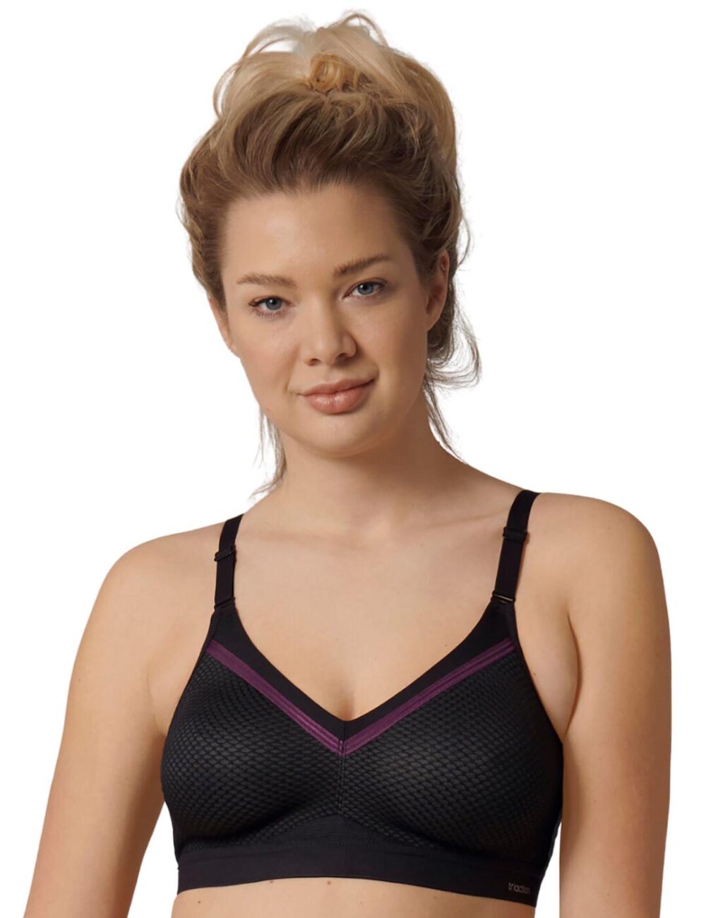 Triumph Triaction Free Motion Non Wired Sports Bra - Black - 32E