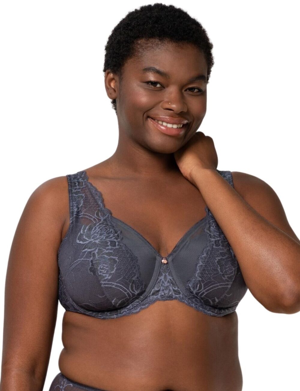 Triumph Wild Peony Florale Padded Bra - Pebble Grey - 32D