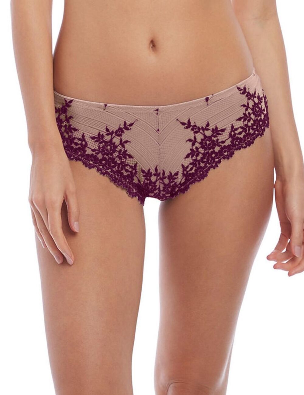 Wacoal Embrace Lace Tanga Brief - Sphinx Pickled Beet - L - 14