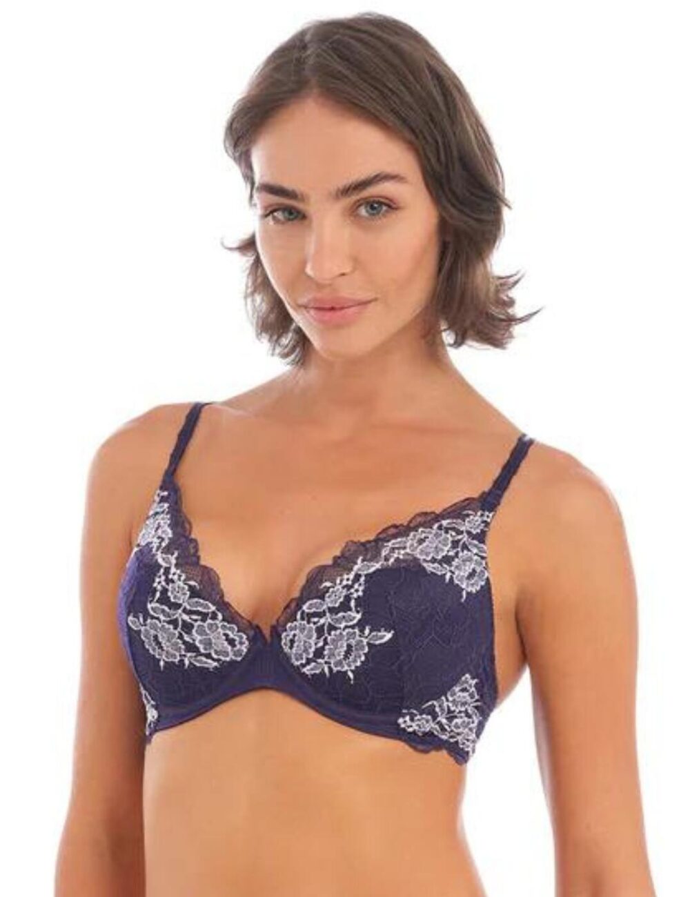 Wacoal Lace Perfection Underwired Plunge Bra - Cerise - 30DD