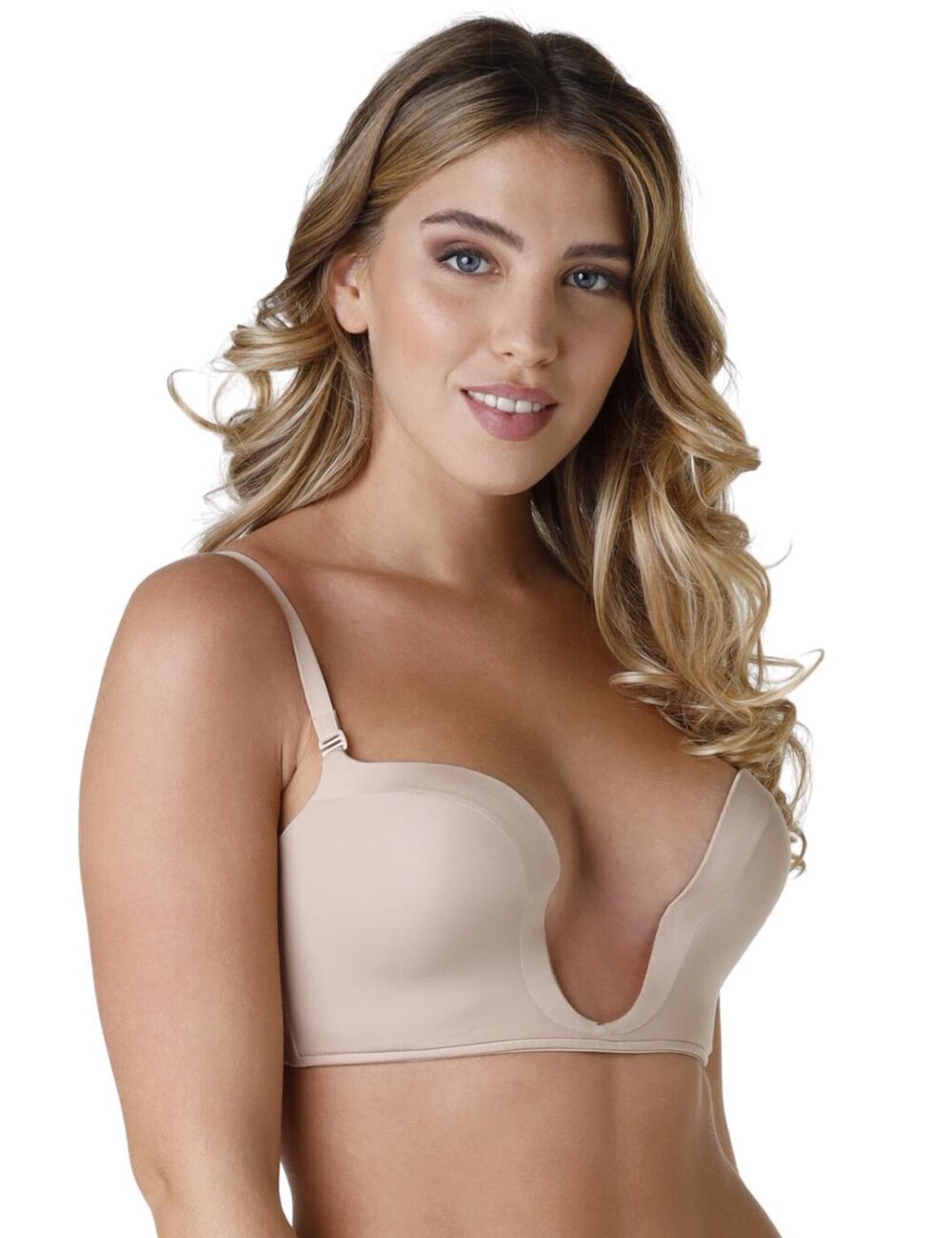 Wonderbra Ultimate Silhouette Plunge Bra - Beige - 32B