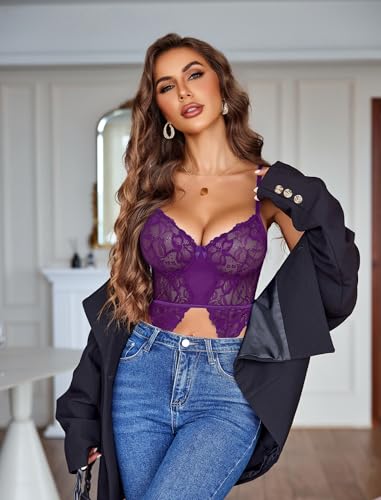 Avidlove Lingerie Set for Women Sexy Lace Corset and Panty Outfits Garter Lingerie Sets (No Stockings ) - Image 6