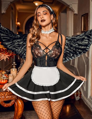 Avidlove Sexy French Maid Babydoll Lingerie Dress Cosplay - Image 5