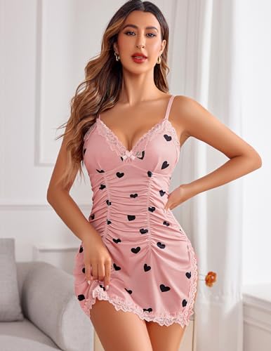 Alternative view of Avidlove Womens Lingerie Nightgowns for Women Soft Sexy Ruched Babydoll Lingerie