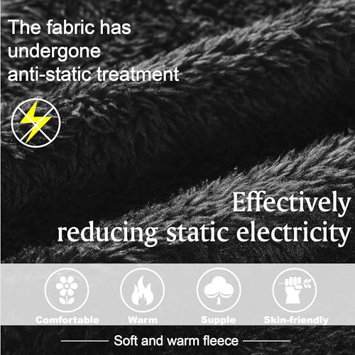 Inner Wish Women Hooded Plush Robe, Fleece Cozy Warm Bathrobe - Image 5