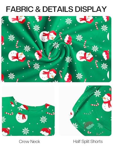 JUSTFASHIONNOW Womens Pajama Sets Striped Two Piece Lounge Sets Long Sleeve Top and Split Shorts Print Sleepwear Comfy Pjs - Image 7