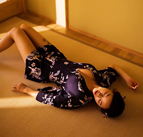 Japanese Kimono Robe Anime Lingerie Cute Bunny Sakura Cover Up Blouse Bathrobe Sexy pajamas - Image 5