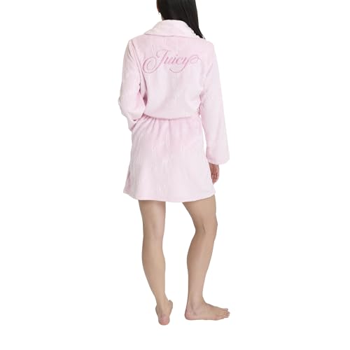 Juicy Couture Women's Super Soft Luxe Plush Shawl Collar Robe - Image 4